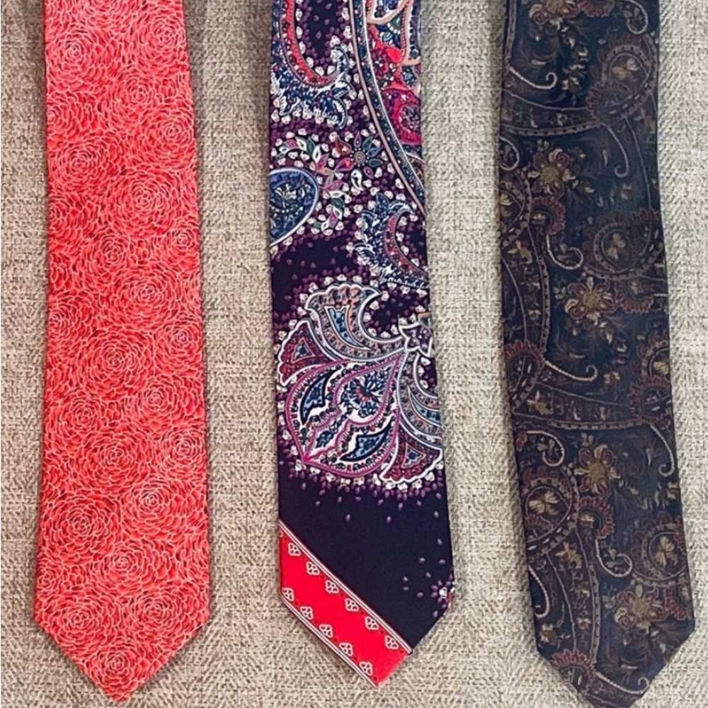 3 BRIONI - Men’s Silk Ties - $110 for all 3